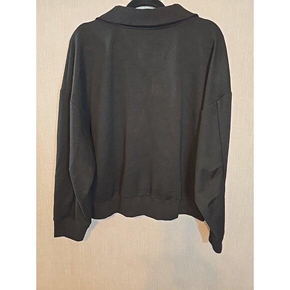 Umgee Black 1/4 Zip pullover lightweight Jacket size XL New - Picture 3 of 12